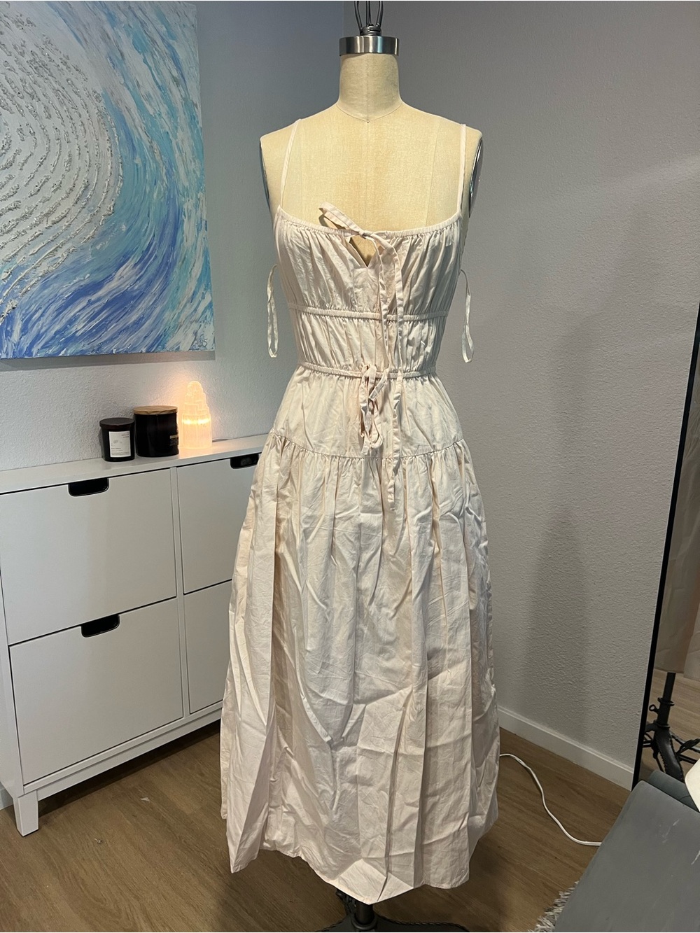 Sin & Sam Cotton Beige Sumner Dress